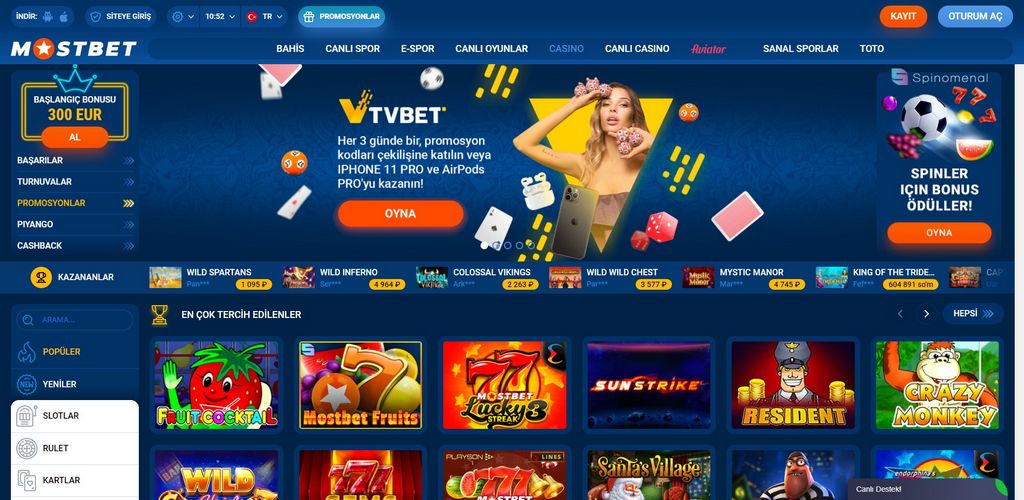 Ставки на спорт Mostbet
